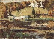 Wassily Kandinsky Lake painting